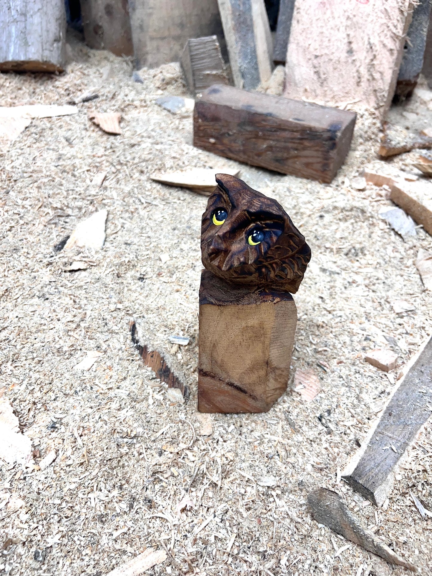 Little carved Owl
